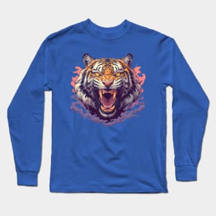 angry tiger Long Sleeve T-Shirt